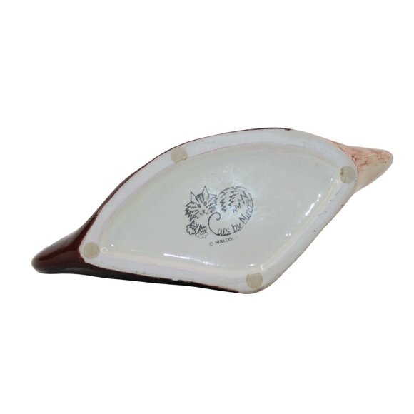 Himalayan Rag Doll Siamese 11.5" Cat Hand Painted Ceramic Vase By Nina Lyman - Picture 9 of 12